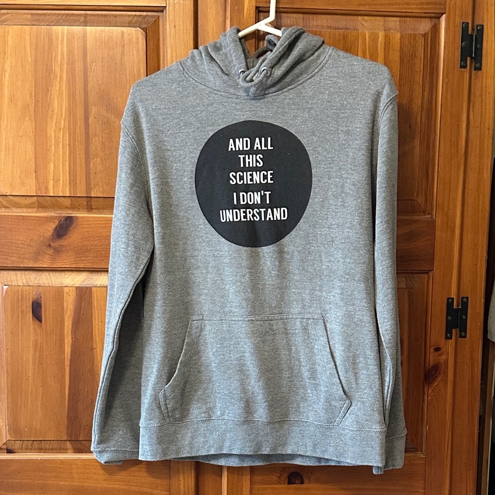 Lane Seven Heather Gray Graphic Hoodie M